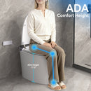 Elongated Smart Toilet with Bidet and Heated Seat