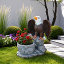 Standing Eagle Statue Garden Planter