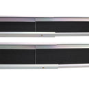 Premium Adjustable Telescoping Wheelchair Track Ramps Aluminium - Silver by HouseOfZazla