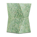 19x19x20" Tapered Green Pedestal Stool by HouseOfZazla