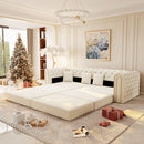 3-In-1 Convertible Sleeper Sofa With Movable Ottoman For Living Room by HouseOfZazla