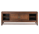 TV Stand Console, For TVs Up To 85", 2 Tone - Brown by HouseOfZazla
