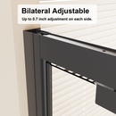 Framed Bi-Fold Pivot Shower Door 30"x72" Space-Saving Folding Shower Enclosure by HouseOfZazla