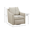 Bedford - Swivel Armchair - Natural by Unique Piece Furniture