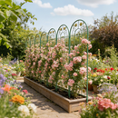 4 Pack Metal Garden Trellis 71" x 19.7" Rustproof Support by HouseOfZazla