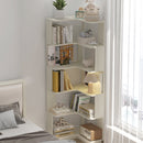 6-Tier L-Shaped Corner Bookshelf with Anti-Tip Safety Kit