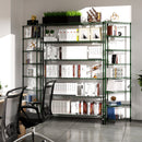 6 Tier Wire Shelving Unit, 6000 LBS NSF Height Adjustable Metal Garage Storage Shelves with Wheels, Heavy Duty Storage Wire Rack Metal Shelves - Green