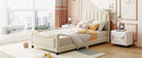 Upholstered Daybed With Classic Stripe Shaped Headboard by HouseOfZazla