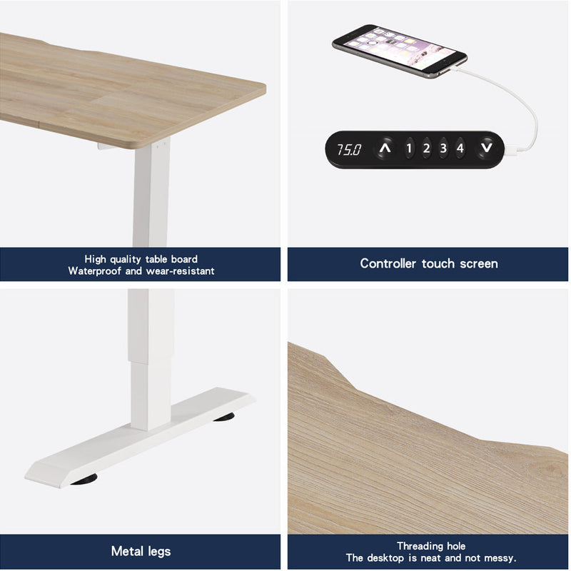 55"×24" Light Electric Standing Desk, photo 9 of 10