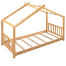 House Platform Bed With Headboard And Footboard, Roof Design by HouseOfZazla