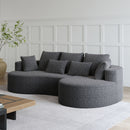 Curved Oversized Sectional Sofa With Extra Deep Seat by HouseOfZazla