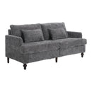 Mid Century Modern Fabric Loveseat Sofa, 2 Seat Upholstered Couch