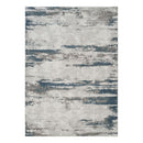 Geometrix - 5'3" X 7'3" Area Rug With Geometric 3D Effect - Gray / Ivory by HouseOfZazla