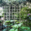4 Pack Metal Garden Trellis 86.7" x 19.7" Rustproof Trellis for Climbing Plants Outdoor Flower Support White