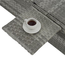 Outdoor Sofa Pe Rattan Furniture Deck Chair - Gray by HouseOfZazla