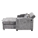 Pull Out Loveseat Sofa With Adjsutable Backrest, 2 Pillows, Cup Holders, USB Ports For Living Room by HouseOfZazla