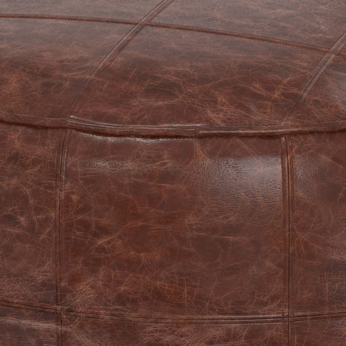 Connor - Handcrafted Round Pouf, photo 23 of 24