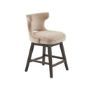360 Degree Swivel Counter Stool With Silver Detailing by HouseOfZazla