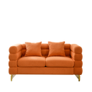 3-seater + 2-seater Combination sofa.ORANGE teddy