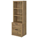 Geary - 3 Shelf Bookcase With USB Charging And Lockable Top Drawer by HouseOfZazla