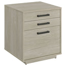Loomis - 3 Drawer Home Office File Cabinet - White / Gray by HouseOfZazla