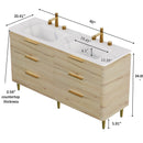 Amara 60" Bathroom Vanity & Sinks