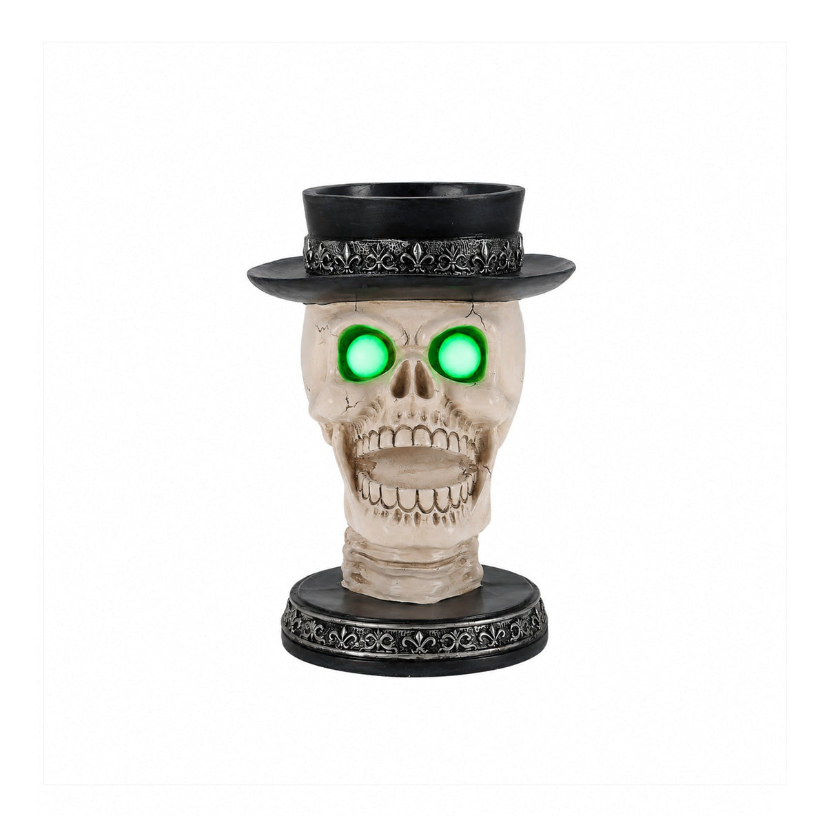 Halloween Skull Candle Holder with Glowing LED, photo 5 of 10