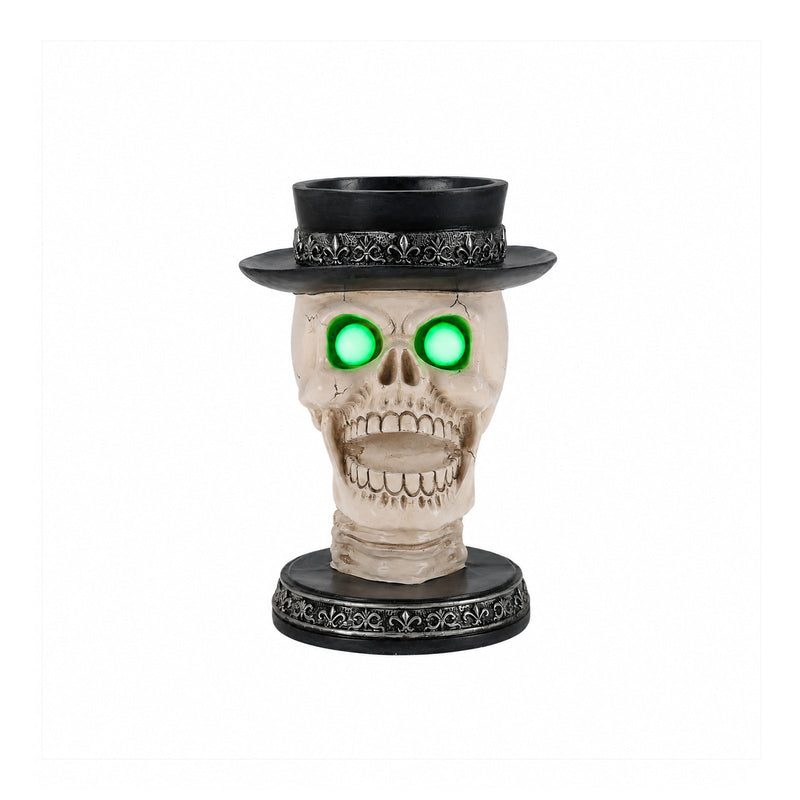 Halloween Skull Candle Holder with Glowing LED, photo 5 of 10
