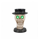Halloween Skull Candle Holder with Glowing LED