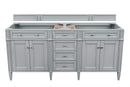 James Martin Brittany 72" Double Bathroom Vanity, Urban Gray