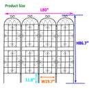 Metal Garden Rustproof Trellis For Climbing Plants Outdoor Flower Support by Unique Piece Furniture
