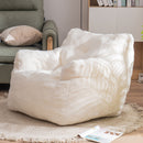 Soft Teddy Fabric Tufted Foam Bean Bag Chair With Teddy Fabric by HouseOfZazla