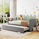 Twin Size Upholstered Daybed With Pop Up Trundle by HouseOfZazla