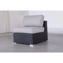 Luxurious Wicker Patio Sectional With Weather Resistant Sunbrella Cushions by HouseOfZazla