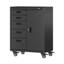 Metal Tool Garage Storage Cabinet with 5 Drawers and 1 Door by HouseOfZazla