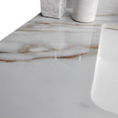 Vanity Top With Undermount Sink And Backsplash, Sintered Stone