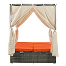 Adjustable Sun Bed With Curtain,High Comfort,With 3 Colors