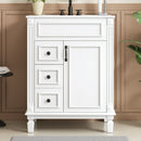 Bathroom Vanity With Sink, Compact Cabinet & 2 Drawers And Adjustable Shelf by HouseOfZazla