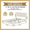Modern Upholstered Bed Frame – Premium Holland Velvet Fabric by HouseOfZazla