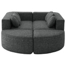 Boneless - Couch Modular Sectional Sofa With Deep Seating And Curved Design by HouseOfZazla