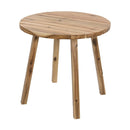 Round Dining Table, Solid Wood - Natural Wood / Brown by Unique Piece Furniture