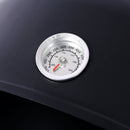 Heavy Duty Round Bbq Grill 17" Steel Charcoal Smoker For Outdoor Cooking - Black by HouseOfZazla