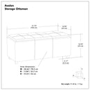 Avalon - Multi Functional Storage Ottoman by Unique Piece Furniture