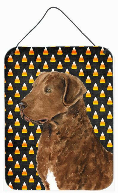 Chesapeake Bay Retriever Wheaten Candy Corn Halloween Wall Door Hanging Prints