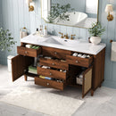 Bathroom Vanity With Sink, 5 Legs, Soft Close Drawers by HouseOfZazla