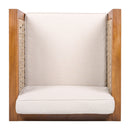 Outdoor Club Chair & Rope Arm And Cushions by HouseOfZazla