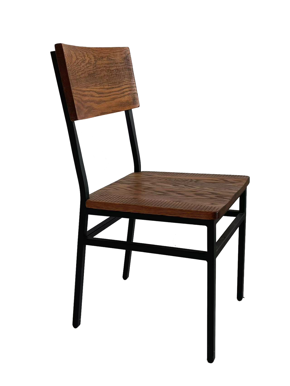 Set of 2 Assembled Commercial-Grade Farmhouse Style Dining Chairs, photo 5 of 6