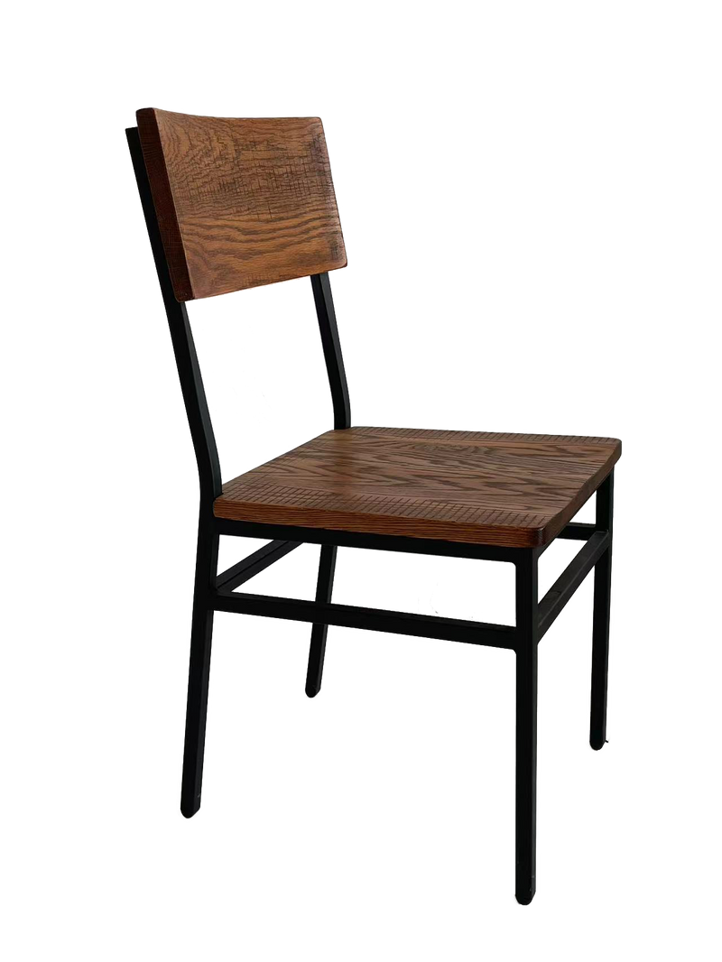 Set of 2 Assembled Commercial-Grade Farmhouse Style Dining Chairs, photo 5 of 6