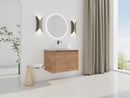 30" Wall-Mounted Bathroom Vanity With Ceramic Art Sink & 2 Soft-Close Doors by HouseOfZazla