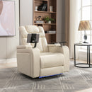 270 Degree Swivel Power Recliner With Tray Table, Phone Holder, Cup Holder, USB Port by HouseOfZazla